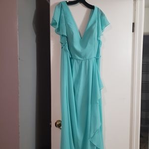Davids bridal spa colored bridesmaid dress